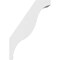 Ekena Millwork 5 1/2-in. W x 18-in. D x 26-in. H Funston Architectural Grade PVC Knee Brace BRCP055X18X26FST - alternate 4